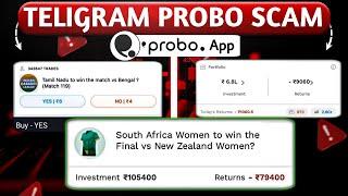 Telegram SCAM Probo || probo app se paise kaise kamaye| probo tricks | Probo prediction telegram