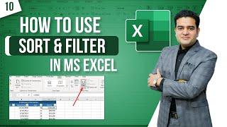 How To Use Sort and Filter Functions in MS Excel | Sort Function Excel | Filter Function in Excel