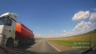 Driving in Ural and Volga regions: Абдулино - Бавлы - Бугульма 08/08/2023 (timelapse 4x)