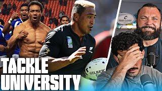 Reacting to some of the BIGGEST rugby tackles of all Time | Tackle University