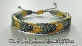 How to Make Macrame Bracelet At Home | Macrame Bracelet Tutorial