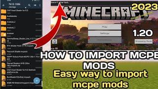 simple process file import export in Android for Minecraft pe 1.21