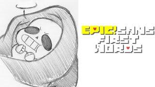 Эпическая! Sans Первое слово [Epictale Comic Dub]