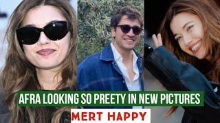 Afra Saraçoğlu Preety look !Mert Ramazan Demir Happy