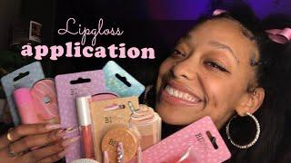 ASMR | TESTING OUT $1 LIP PRODUCTS [ dollar tree haul ] 