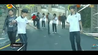 Steven Zhang fun behind the scene dance funny video ..song weilong go ahead.. Cute Steven  Zhang