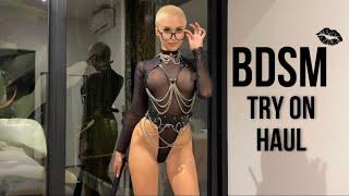 [4K]Try on haul | Transparent Bodysuit 