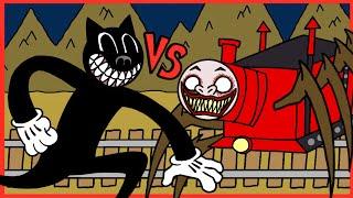 Cartoon Cat VS Choo Choo Charles (FlipaClip Animation)