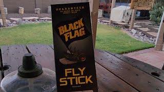 Black Flag Fly Stick is the best orderless fly trap that doesn't stink up your whole yard