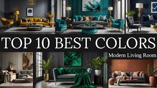 TOP 10 Colors That Go With Grey for a Modern Living Room