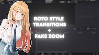 Roto + Fake Zoom Transition「DaVinci Resolve Tutorial」