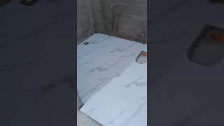 Bathroom Tile Setting #shorts