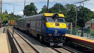 LIRR DM30ACS 520 And 502 Leaving Locust Valley On It’s Way To Oyster Bay On Monday July 10 2023