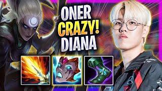 ONER IS SO CRAZY WITH DIANA! - T1 Oner Plays Diana JUNGLE vs Lee Sin! | Season 2024