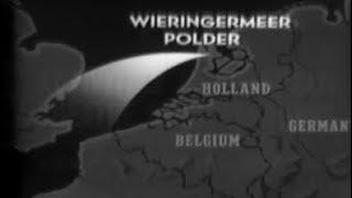 WOII - Onderwaterzetting Wieringermeer; Duitse krijgsgevangenen ruimen mijnen in Noord-Holland