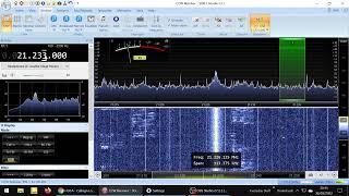 1st Listen With Hustler 4BTV HF Vertical Antenna - CCW SDR4+ SDR Receiver - 26 Mar 2022