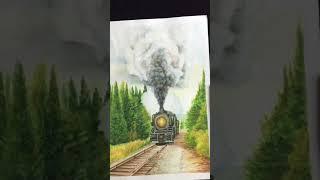 #train #painting #short #foryou #viral #watercolorshort #watercolor #shorts #art #artist #shortvideo