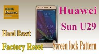 Hard reset Huawei Y5II CUN U29 to bypass screen lock pattern.