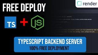 How to Deploy/Host TypeScript Node/Express JS server for FREE | Deploy Typescript Backend for FREE