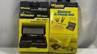 Wheeler Gunsmith Tools 55 Piece Screwdriver Set & Hammer and Punch Set