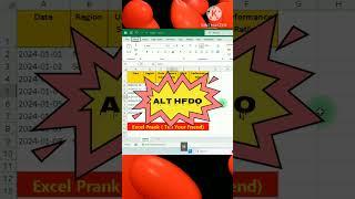 Excel Prank: Surprise Your Friend with This Trick!  #Shorts