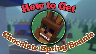 How to Get "Chocolate Spring Bonnie" Badge!!! | Fredbear's Springlock Suits | Roblox