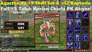 ImKira - Agartha'da +9 Shell Set & +12 Raptorlu Full +3 Takılı Kurian Charla PK Atıyor Knight Online