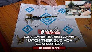 Putting the Christensen Arms Sub MOA Guarantee To the Test