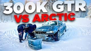 JDM Legends vs. Arctic! - Nissan R32 GTR & R34 GTR tearing up the streets of Finland