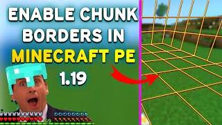 How to see Chunk Borders in Minecraft  Pe 1.20 | chunk border mod for minecraft pe 1.20