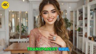 [4k] New Transparent Try On Haul 2025 - Dry Vs Wet Amazon Lingerie