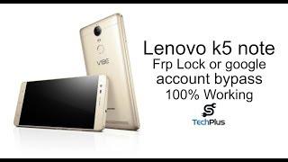 lenovo k5 note A7020a48 unlock frp lock or google account bypass 100% Working