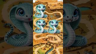 Let's tell me which snake is a zombie #shorts #usa #english #cartoon #animation