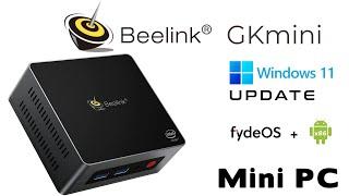 Beelink GKmini Win 11 updated Intel J4125 Mini PC