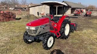 YANMAR AF28 PowerShift review + start kleintraktor compact tractor Японский минитрактор