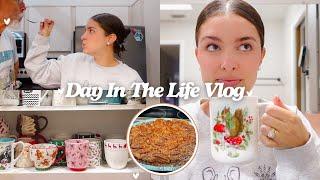 DAY IN THE LIFE | Comfort Days, Baking Grandmas Pecan Pie, Organizing Mug Collection