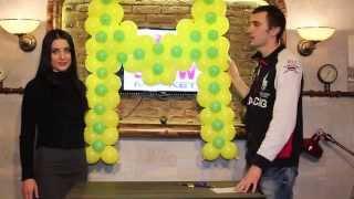 Буква из шаров "M" (Balloon letter M)