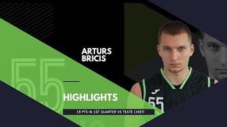 Arturs Bricis | 19 points in 1st quarter vs Teate Chieti | Italy