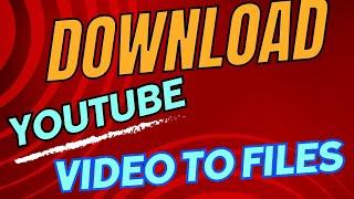 How To Download Youtube Video To Files On Computer 2024 Guide