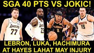 Lebron 2 WEEKS OUT! Luka, Rui at Hayes may Injury Din! | SGA SINAPAWAN si Jokic sa MVP Duel