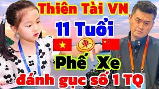 Thiên Tài Cờ Tướng Việt Nam 11 Tuổi Phế Xe Hạ Số 1 TQ, Chấn Động TG [Cờ Tướng]