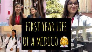 First Year Life Of A Medico‍️| Medical college vlogs | LLRM Medical College|