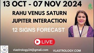 Venus Rahu Saturn Jupiter- A Cosmic Dance of Intensity Growth Karmic Lessons - 12 Signs by VL