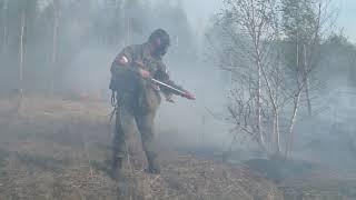 Военнослужащие ЦВО локализовали очаги возгорания на площади более 600 гектаров в Тюменской области