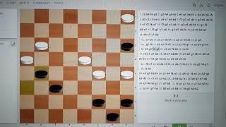 Russian checkers game analysis 1 : A game of traps