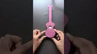 Diy Cardboard Guitar Tutorial|How To Make A Guitar From Cardboard|#cardbordcraft #shorts #diy #art