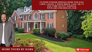 CUSTOM Powder Springs, GA - Prestigious Community, On Basement, 1 Acre Wooded Lot