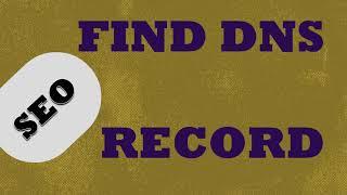 Find DNS records