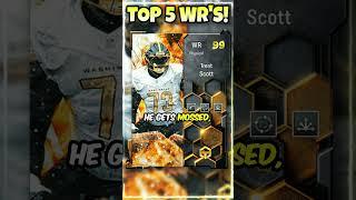 *NEW* TOP 5 BEST Wide Receivers in Madden 25 Ultimate Team! Must Have CARDS! #mut25