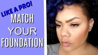 EASY HOW TO COLOR MATCH YOUR FOUNDATION LIKE A PRO!